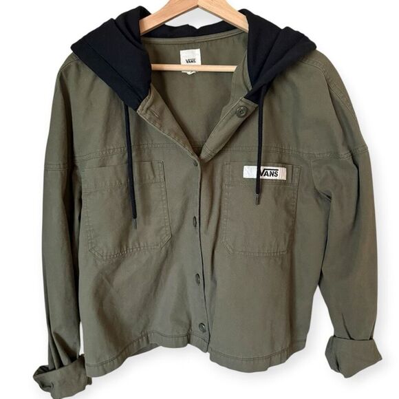 Vans Hooded Canvas Utility Jacket Bomber XL - Picture 2 of 11